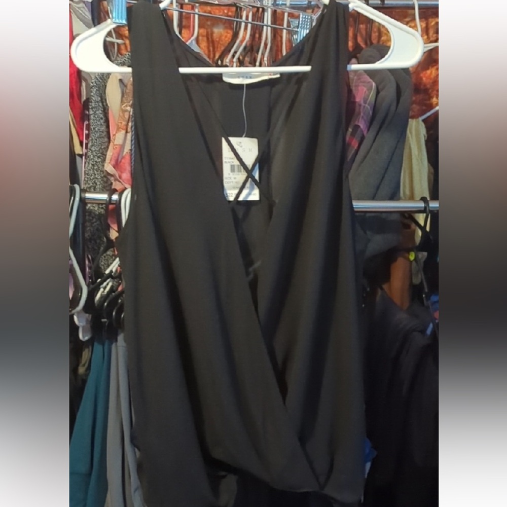 🖤✨ Lush Black Sleeveless Blouse | Size M | NWT
